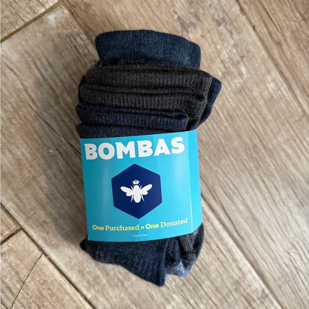Bombas Calf Crew Socks Women Size Large NWT Pack of 3 Pairs Supima Cotton